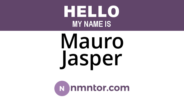 Mauro Jasper