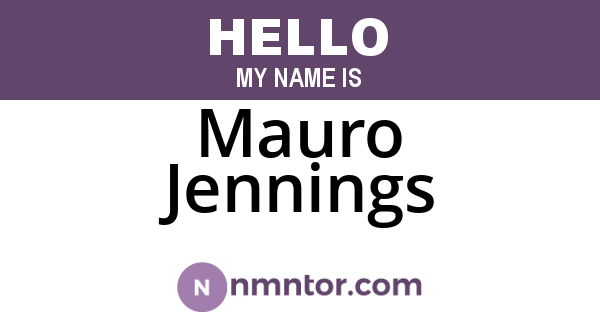Mauro Jennings