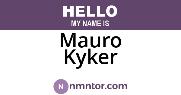 Mauro Kyker