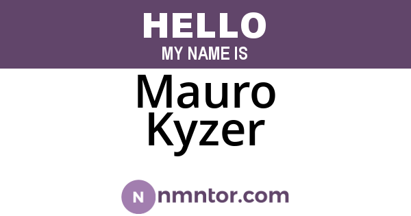 Mauro Kyzer