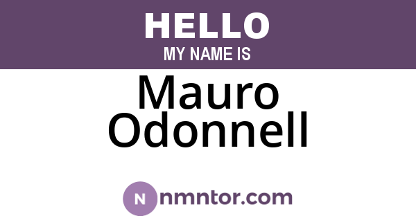 Mauro Odonnell