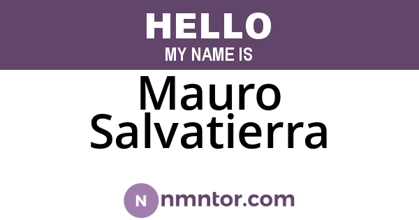 Mauro Salvatierra