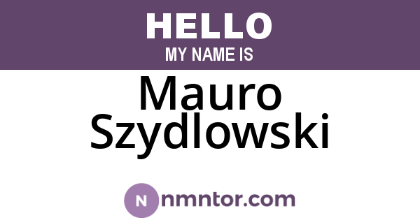 Mauro Szydlowski