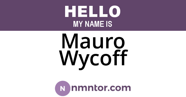 Mauro Wycoff