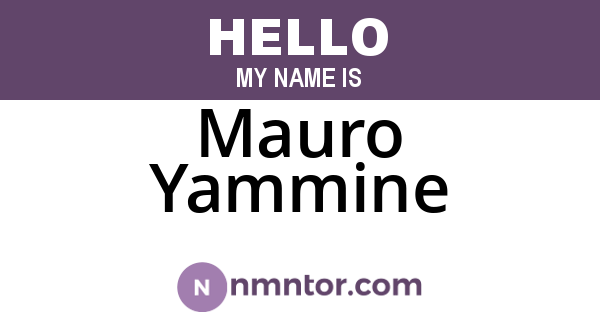 Mauro Yammine