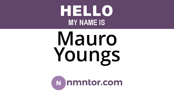 Mauro Youngs