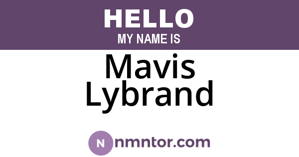 Mavis Lybrand