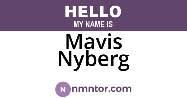 Mavis Nyberg