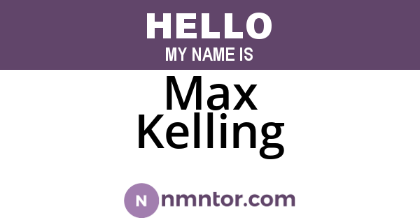 Max Kelling