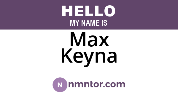 Max Keyna