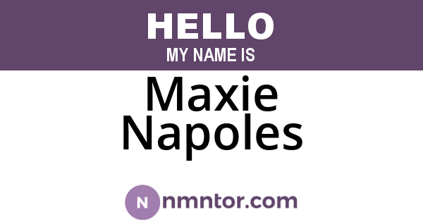 Maxie Napoles