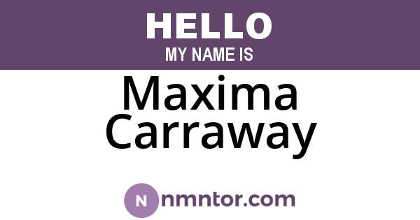 Maxima Carraway