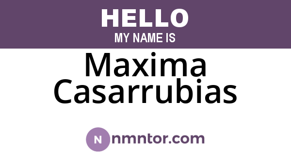 Maxima Casarrubias