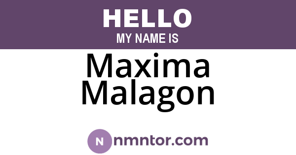 Maxima Malagon