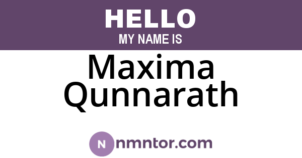 Maxima Qunnarath