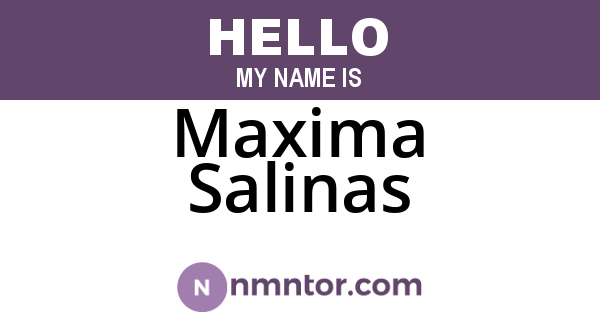 Maxima Salinas