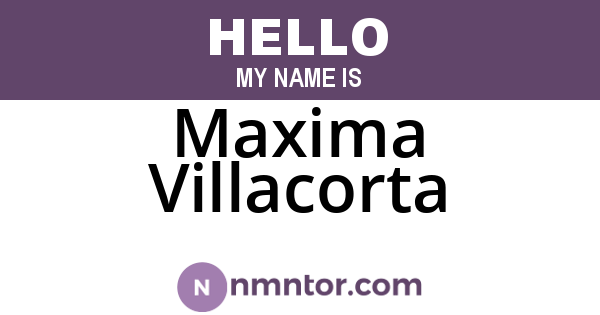 Maxima Villacorta