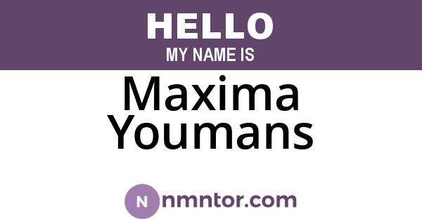 Maxima Youmans