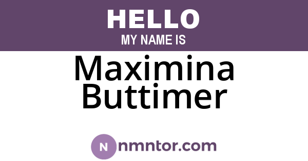 Maximina Buttimer