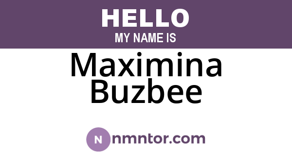 Maximina Buzbee