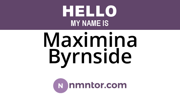 Maximina Byrnside