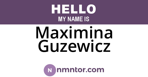 Maximina Guzewicz