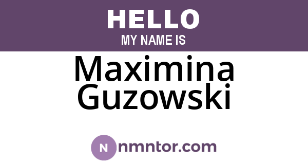 Maximina Guzowski