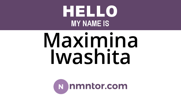 Maximina Iwashita
