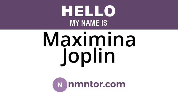 Maximina Joplin