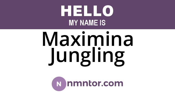 Maximina Jungling