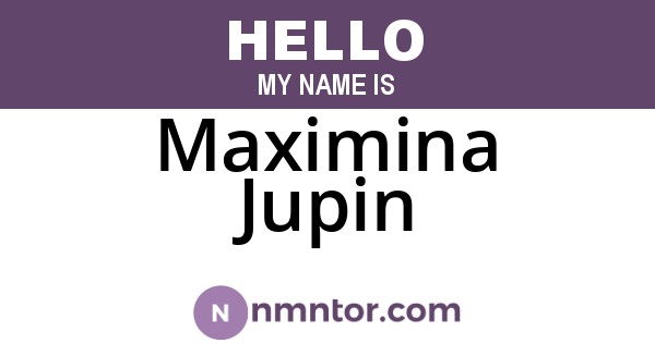 Maximina Jupin