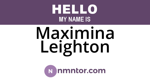 Maximina Leighton