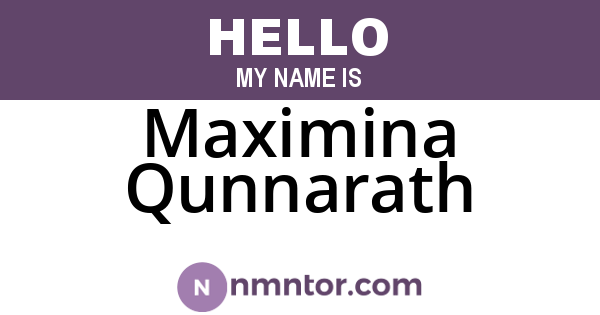 Maximina Qunnarath