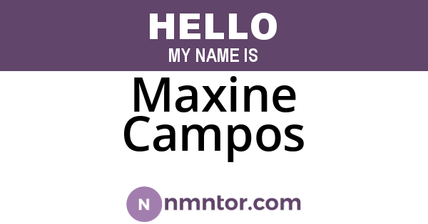 Maxine Campos