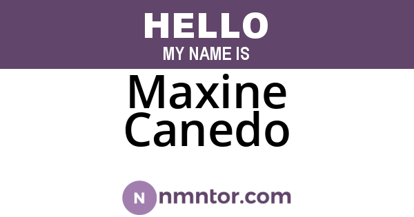 Maxine Canedo