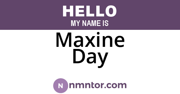 Maxine Day