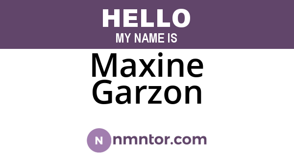 Maxine Garzon