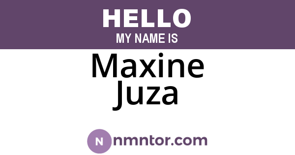 Maxine Juza