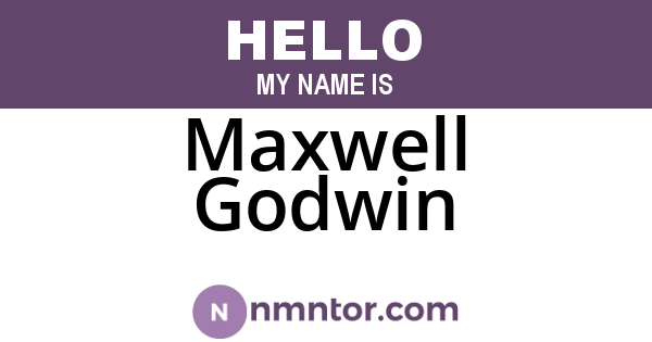 Maxwell Godwin