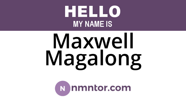 Maxwell Magalong