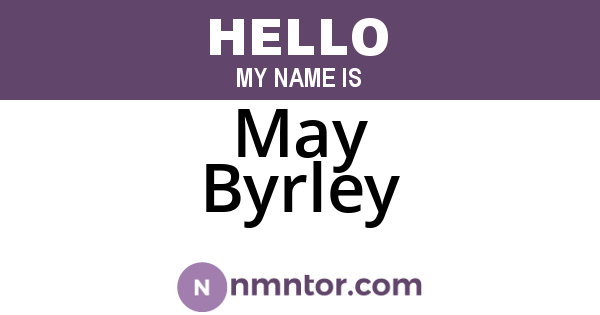 May Byrley