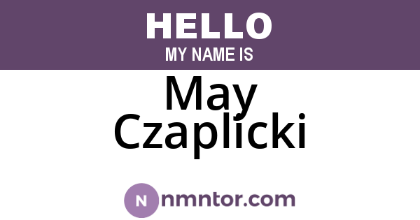 May Czaplicki