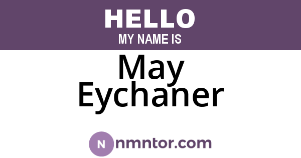 May Eychaner