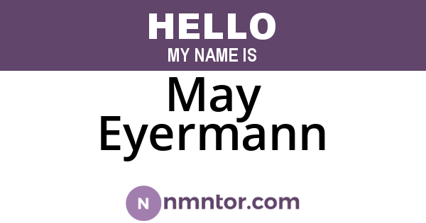 May Eyermann