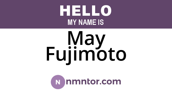 May Fujimoto