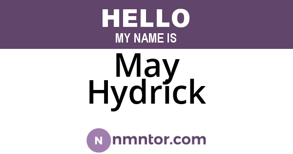 May Hydrick