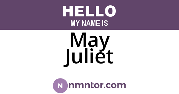 May Juliet