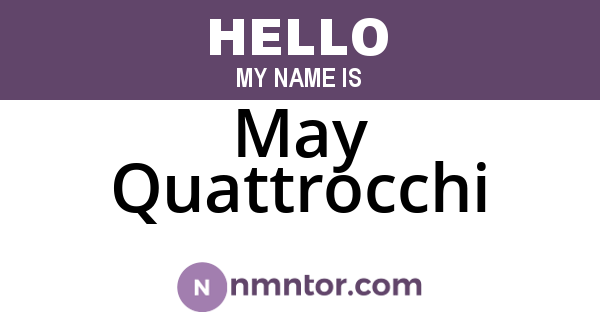 May Quattrocchi
