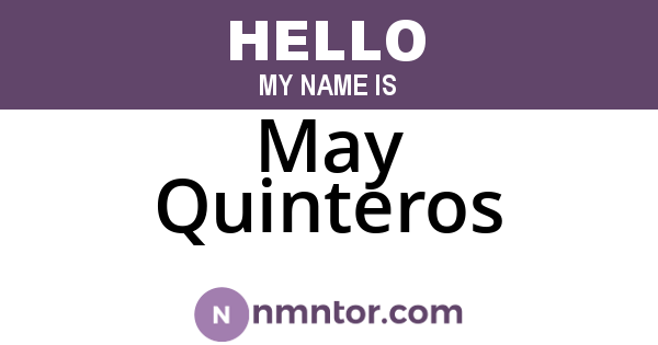 May Quinteros