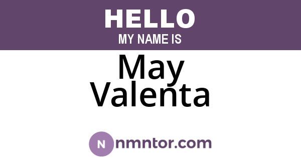May Valenta